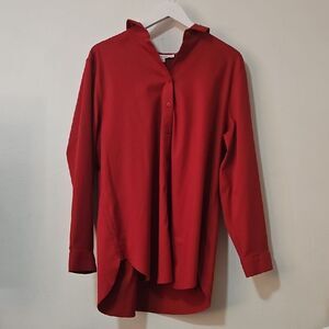 Chico's No Iron  Red Allure Solid Tunic 3